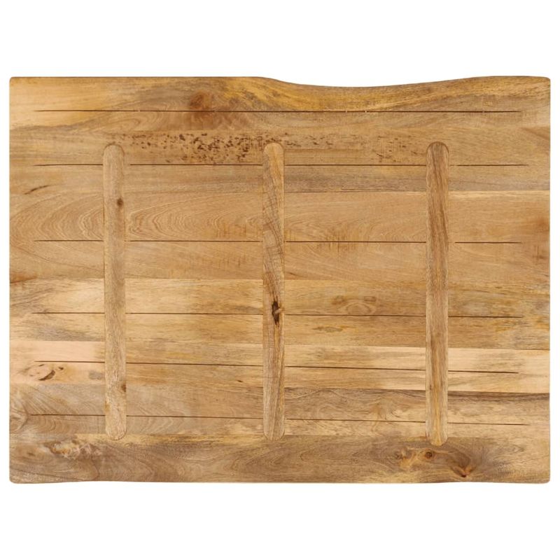 Casa si Gradina - Mobilier - Feronerie si accesorii mobila - Blat masa cu margini, 90x80x3,8 cm, lemn masiv mango (natural) - Infinity.ro
