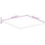 Casa si Gradina - Mobilier - Feronerie si accesorii mobila - Blat de masa patrat, 70x70x2,5 cm, lemn masiv reciclat (multicolor) - Infinity.ro