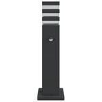 Casa si Gradina - Corpuri si surse de iluminat - Iluminat exterior - Felinare - Lampa exterioara de podea cu senzor, negru, 50 cm, aluminiu - Infinity.ro