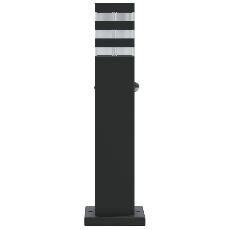 Casa si Gradina - Corpuri si surse de iluminat - Iluminat exterior - Felinare - Lampa exterioara de podea cu senzor, negru, 50 cm, aluminiu - Infinity.ro
