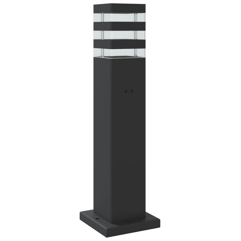 Casa si Gradina - Corpuri si surse de iluminat - Iluminat exterior - Felinare - Lampa exterioara de podea cu senzor, negru, 50 cm, aluminiu - Infinity.ro