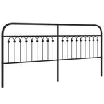 Casa si Gradina - Mobilier - Paturi si accesorii - Accesorii paturi - Tablie de pat metalica, negru, 193 cm - Infinity.ro