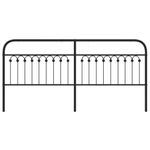 Casa si Gradina - Mobilier - Paturi si accesorii - Accesorii paturi - Tablie de pat metalica, negru, 193 cm - Infinity.ro