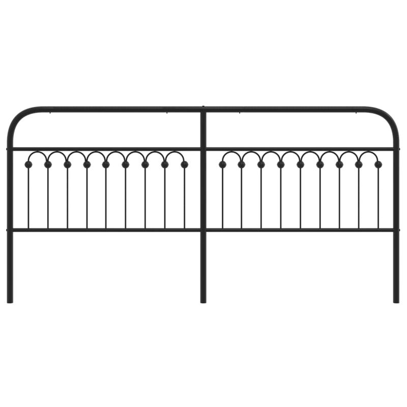 Casa si Gradina - Mobilier - Paturi si accesorii - Accesorii paturi - Tablie de pat metalica, negru, 193 cm - Infinity.ro