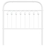 Casa si Gradina - Mobilier - Paturi si accesorii - Accesorii paturi - Tablie de pat metalica, alb, 90 cm - Infinity.ro