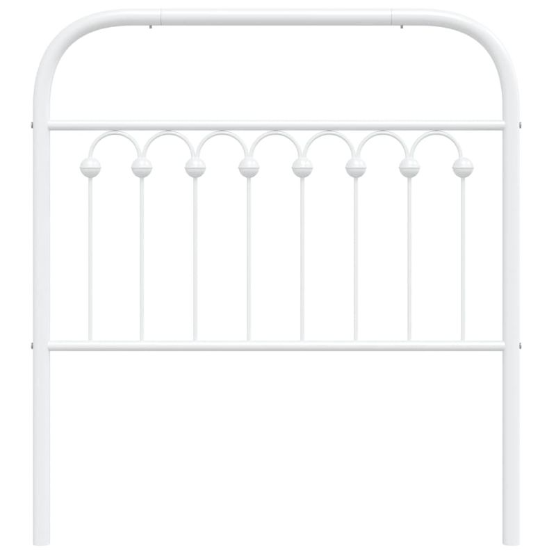 Casa si Gradina - Mobilier - Paturi si accesorii - Accesorii paturi - Tablie de pat metalica, alb, 90 cm - Infinity.ro