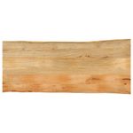 Casa si Gradina - Mobilier - Feronerie si accesorii mobila - Blat masa cu margini, 140x60x3,8 cm, lemn masiv mango (natural) - Infinity.ro