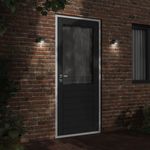 Casa si Gradina - Corpuri si surse de iluminat - Iluminat exterior - Felinare - Lampa exterioara de perete, negru, aluminiu turnat sub presiune - Infinity.ro