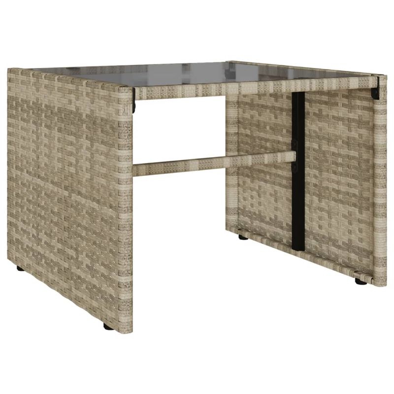 Casa si Gradina - Gradina si terasa - Mobilier exterior - Seturi mobila gradina - Set canapea de gradina cu perne, 4 piese, gri deschis poliratan - Infinity.ro