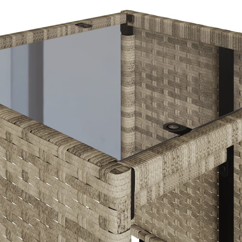 Casa si Gradina - Gradina si terasa - Mobilier exterior - Seturi mobila gradina - Set canapea de gradina cu perne, 4 piese, gri deschis poliratan - Infinity.ro