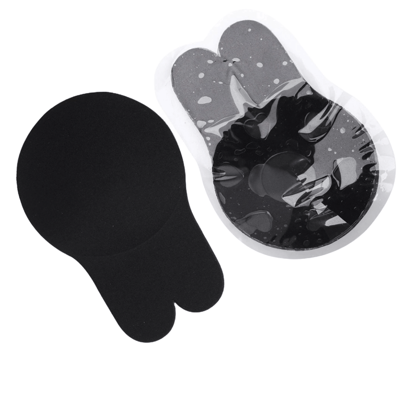 Fashion, accesorii si bijuterii - Femei - Lenjerie si pijamale femei - Lenjerie intima femei - Set 2 x Pernite din silicon pentru sani cu efect de push up negre marime L - Infinity.ro