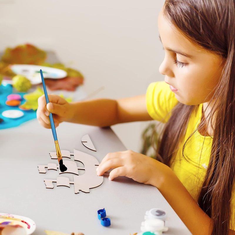 Jucarii, Copii si Bebe - Jucarii si jocuri - Jucarii & jocuri educative - Seturi pictura si desen - Set de pictura pe lemn in forma de corabie si cap de pirat cu 3 pensule pentru copii - Infinity.ro