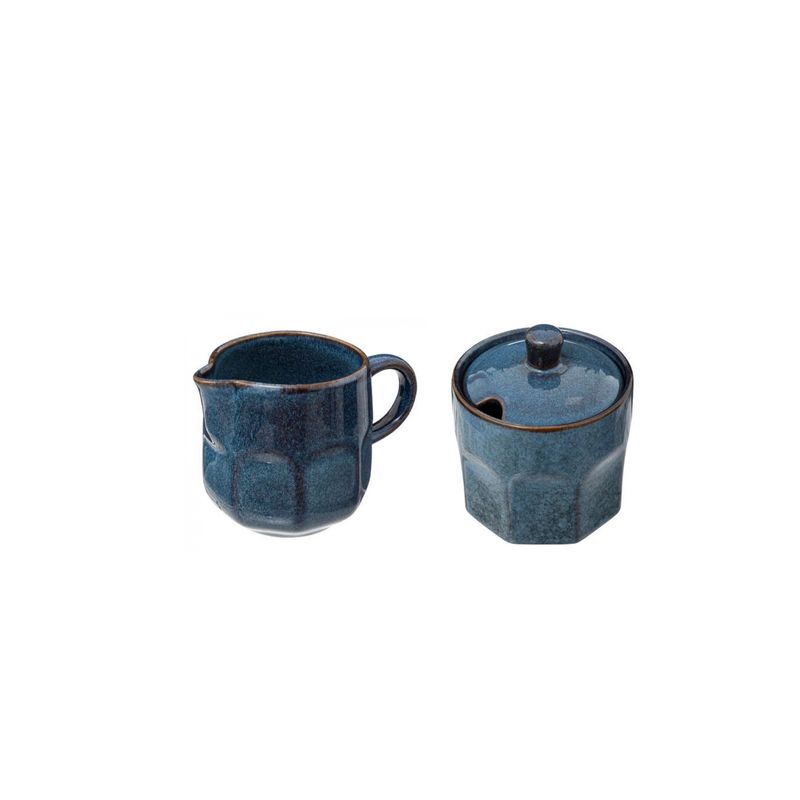Casa si Gradina - Bucatarie si vesela - Cani si pahare - Cani si cesti - Set elegant de cana pentru lapte si zaharnita, din ceramica, pentru servirea mesei - Infinity.ro
