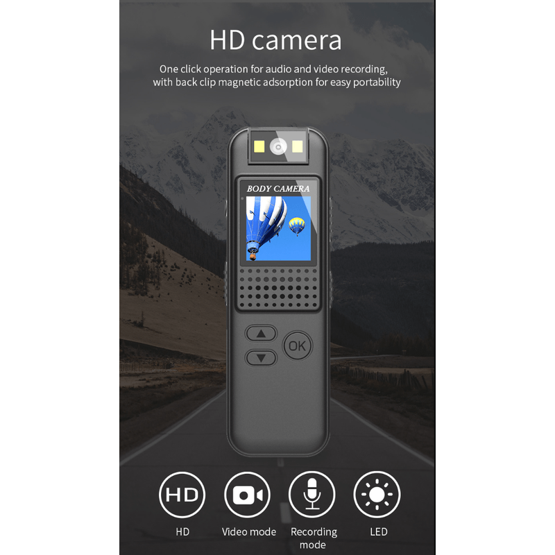 TV, Audio-Video si Foto - Camere video - Camere video compacte - Camera Video Corporala HD, Body Cam, Rezolutie video 1920*1080, Night Vision, IR, Camp Vizual 140 grade - Infinity.ro