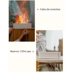 Casa si Gradina - Decoratiuni - Aromaterapie si lumanari - Difuzoare aromaterapie - Difuzor Aromaterapie si Umidificator tip vulcan, lumina cu 7 culori, aparat de uleiuri, pentru casa, birou,yoga,dormitor - Infinity.ro