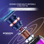 TV, Audio-Video si Foto - Portabile audio - Boxe portabile - Boxa portabila + Radio FM RGB 360 S17 LED, Emeszon®, 5W, Bluetooth 5.1, IPX6, Micro USB, Slot card Micro SD, Jack, negru - Infinity.ro