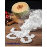 Market - Curatenie si intretinere casa - Produse bucatarie - Pungi si folii alimentare - Set de 100 huse de unica folosinta pentru acoperirea recipientelor din frigider, rezistenta la caldura, transparenta - Infinity.ro