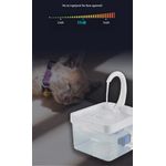 Petshop - Accesorii petshop - Castroane si adapatori - Dispenser automat apa pentru caini/pisici, plastic, foarte silentios, capacitate 2l, lumina LED, patrat, transparent - Infinity.ro