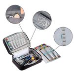 Carti si Birotica - Rechizite - Penare - Penar tip geanta cu 4 compartimente, incapator, capacitate 72 accesorii, culoare negru, dimensiuni 22,5*15*6,5 cm - Infinity.ro