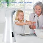 Casa si Gradina - Sanitare - Suporturi si accesorii baie - Dispensere - Dozator automat de sapun lichid, senzor Touchless, confectionat din plastic ABS + PC ecologic, alb, capacitate 200 ml - Infinity.ro