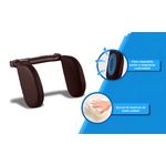 Auto si Moto - Piese auto si accesorii - Interior auto - Accesorii interior - Suport ergonomic din piele naturala, tetiera auto, pentru copii si adulti, cu spuma de memorie, reglabila, maro inchis - Infinity.ro
