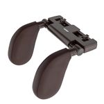 Auto si Moto - Piese auto si accesorii - Interior auto - Accesorii interior - Suport ergonomic din piele naturala, tetiera auto, pentru copii si adulti, cu spuma de memorie, reglabila, maro inchis - Infinity.ro
