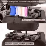 Auto si Moto - Piese auto si accesorii - Interior auto - Accesorii interior - Suport ergonomic din piele naturala, tetiera auto, pentru copii si adulti, cu spuma de memorie, reglabila, maro inchis - Infinity.ro