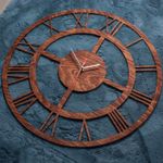 Casa si Gradina - Decoratiuni - Ceasuri - Ceas de perete HH1563 Decorativ din lemn 30x30 cm - Infinity.ro