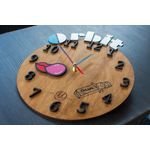 Casa si Gradina - Decoratiuni - Ceasuri - Ceas Decorativ Personalizabil din lemn HH270 Guma Orbit - 29 L x 29 H (cm) - Infinity.ro
