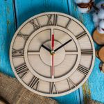 Casa si Gradina - Decoratiuni - Ceasuri - Ceas de Perete Personalizat Blank HH1508 din lemn pentru Licheni - 20x20 cm - Infinity.ro