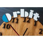 Casa si Gradina - Decoratiuni - Ceasuri - Ceas Decorativ Personalizabil din lemn HH270 Guma Orbit - 29 L x 29 H (cm) - Infinity.ro