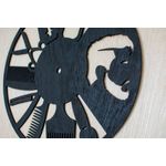 Casa si Gradina - Decoratiuni - Ceasuri - Ceas Personalizabil de lemn decorativ Barbershop - 25 L x 25 H (cm) - Infinity.ro
