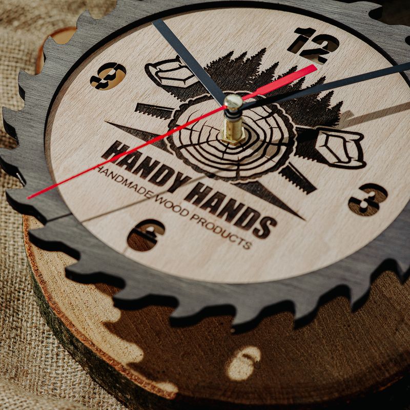 Casa si Gradina - Decoratiuni - Ceasuri - Ceas de Perete din lemn HH974 Personalizat 20 cm - Infinity.ro