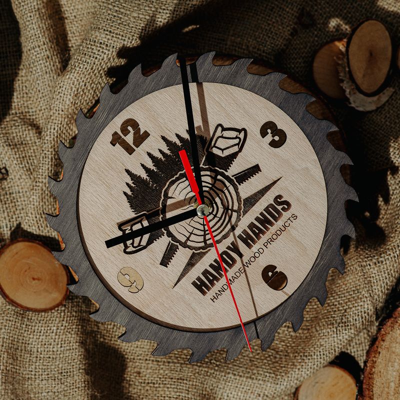 Casa si Gradina - Decoratiuni - Ceasuri - Ceas de Perete din lemn HH974 Personalizat 20 cm - Infinity.ro