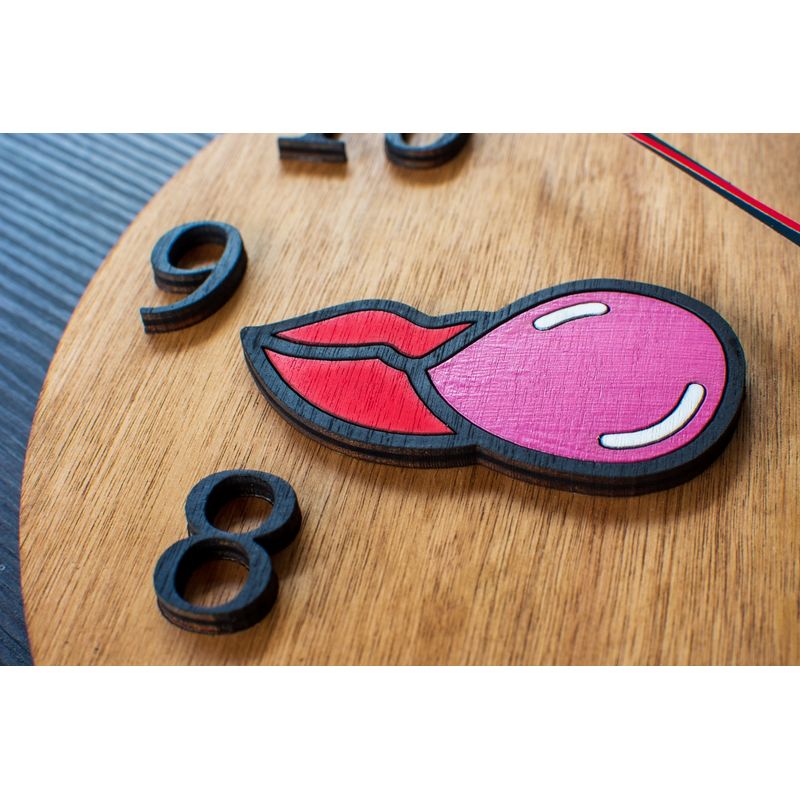 Casa si Gradina - Decoratiuni - Ceasuri - Ceas Decorativ Personalizabil din lemn HH270 Guma Orbit - 29 L x 29 H (cm) - Infinity.ro