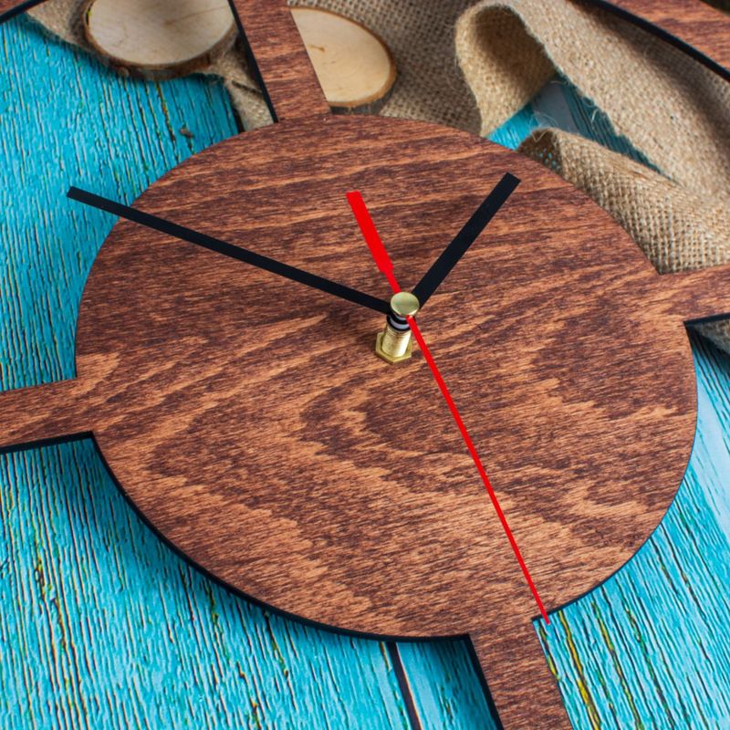 Casa si Gradina - Decoratiuni - Ceasuri - Ceas de perete HH1563 Decorativ din lemn 30x30 cm - Infinity.ro