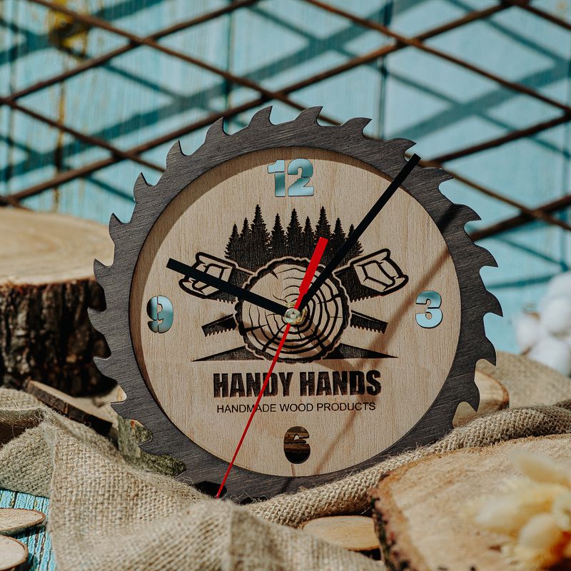 Casa si Gradina - Decoratiuni - Ceasuri - Ceas de Perete din lemn HH974 Personalizat 20 cm - Infinity.ro