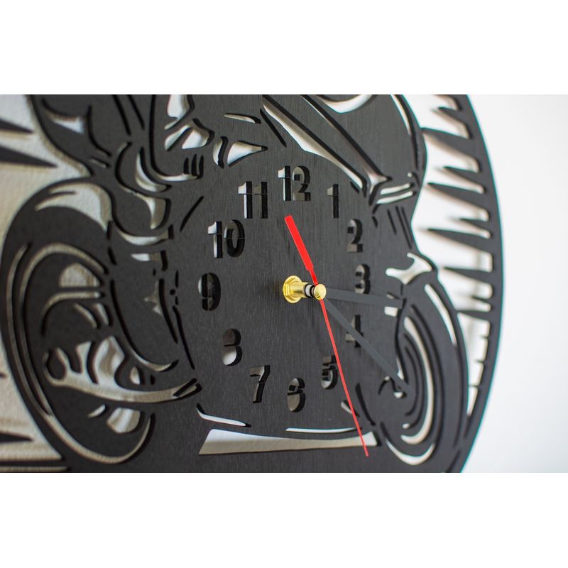 Casa si Gradina - Decoratiuni - Ceasuri - Ceas Decorativ Personalizabil din lemn HH263 Motor, CBR 600F - 38 L x 38 H (cm) - Infinity.ro