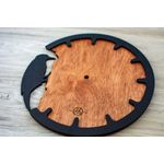 Casa si Gradina - Decoratiuni - Ceasuri - Ceas Personalizabil de lemn decorativ, Cea35, Ciocanitoare - 25 L x 25 H (cm) - Infinity.ro