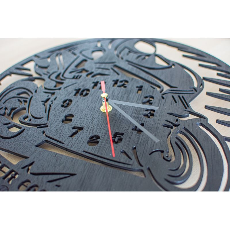 Casa si Gradina - Decoratiuni - Ceasuri - Ceas Decorativ Personalizabil din lemn HH263 Motor, CBR 600F - 38 L x 38 H (cm) - Infinity.ro