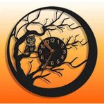 Casa si Gradina - Decoratiuni - Ceasuri - Ceas Personalizabil Bufnita din Copac, Cea5648, din lemn - 29 L x 29 H (cm) - Infinity.ro