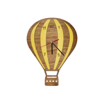 Casa si Gradina - Decoratiuni - Ceasuri - Ceas Personalizabil de lemn decorativ, HH14, balon cu aer cald - 38 L x 52 H (cm) - Infinity.ro