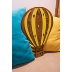 Casa si Gradina - Decoratiuni - Ceasuri - Ceas Personalizabil de lemn decorativ, HH14, balon cu aer cald - 38 L x 52 H (cm) - Infinity.ro