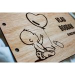 Market - Cadouri - Rame si albume foto - GuestBook Album Foto de Botez Personalizat din lemn Bebelus Baiat - Infinity.ro