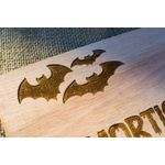 Market - Cadouri - Rame si albume foto - Album Foto de Nunta Personalizat din lemn GuestBook Morticia Addams 30x21 cm - Infinity.ro