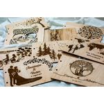 Market - Cadouri - Rame si albume foto - Album Foto de Nunta Personalizat din lemn GuestBook, GBook267, Copacul Inima 30x21 cm - Infinity.ro