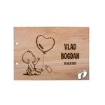 Market - Cadouri - Rame si albume foto - GuestBook Album Foto de Botez Personalizat din lemn Bebelus Baiat - Infinity.ro