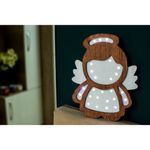 Casa si Gradina - Corpuri si surse de iluminat - Veioze si lampi - Lampi de veghe copii - Lampa Personalizabila HandyHands din lemn Ingeras - 27 L x 37 H (cm) - Infinity.ro
