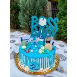 Casa si Gradina - Decoratiuni - Decoratiuni petrecere - Accesorii pentru petrecere - Topper Botez HH829 Boss Baby Personalizat din lemn - Infinity.ro