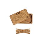 Fashion, accesorii si bijuterii - Barbati - Accesorii barbati - Cravate si papioane barbati - Papion din Lemn HH328, Handmade, in Cutie Premium Personalizata - Infinity.ro